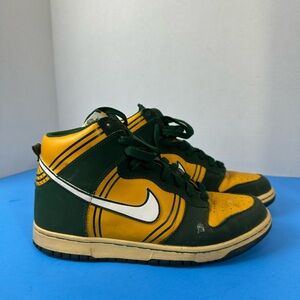 Kids Green and Yellow High-Top Sneakers